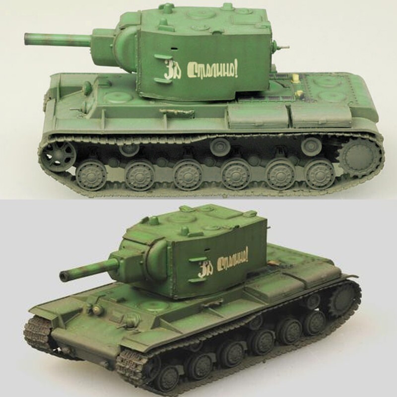 小号手拼装军事电动模型1/35M1A1主战坦克苏军KV-2组装德国豹公羊军事坦克模型 苏军KV-2  00312
