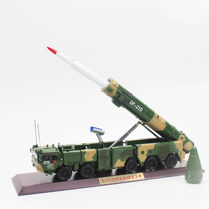 东风21D导弹车模型 东风21D中程反舰导弹发射车合金模型 1:35